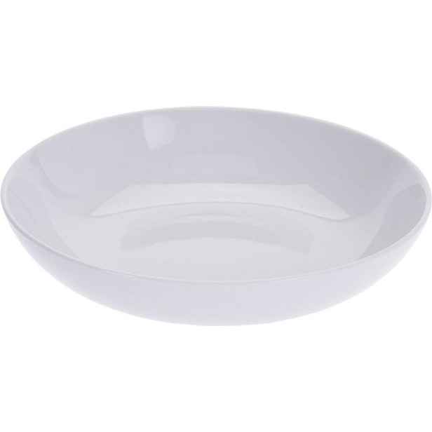 talíř d21cm na těstoviny, bílý porcelán