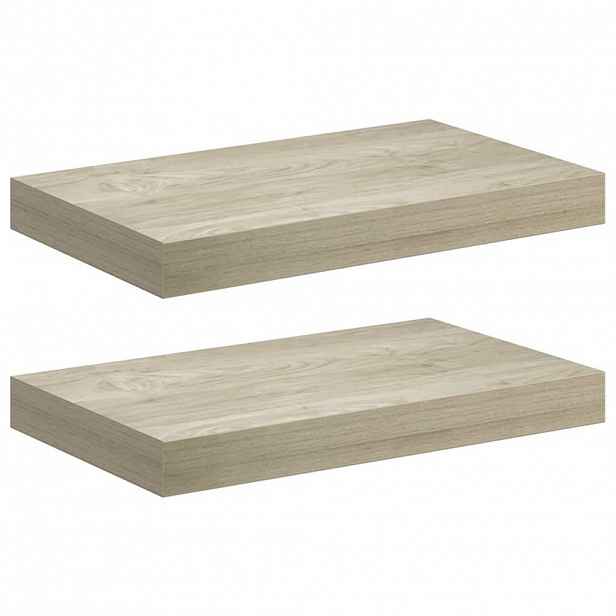 vidaXL Plovoucí nástěnné police 2 ks dub 40 x 23,5 x 3,8 cm MDF