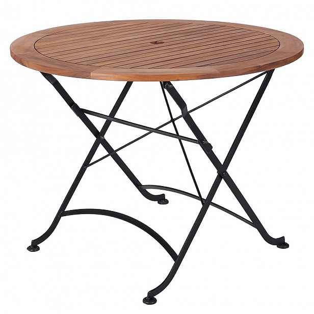 Butlers PARKLIFE Stůl kulatý 100 cm - hnědá/černá