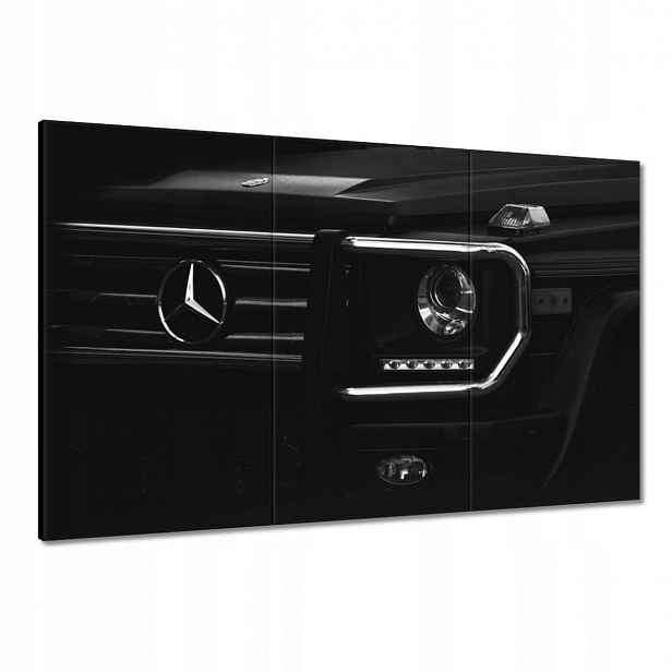 Obrazy 120x80 Mercedes černý terénní