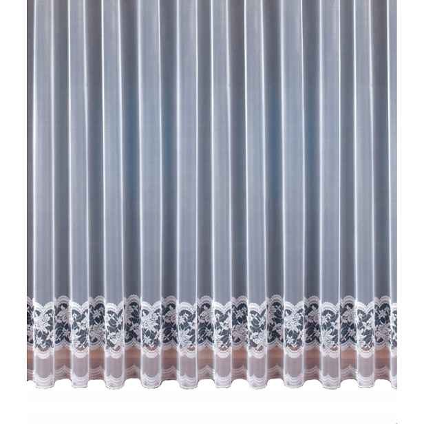 Mg Záclona žakár 574/171 Bílá 390x120 cm Hotová S Páskou K