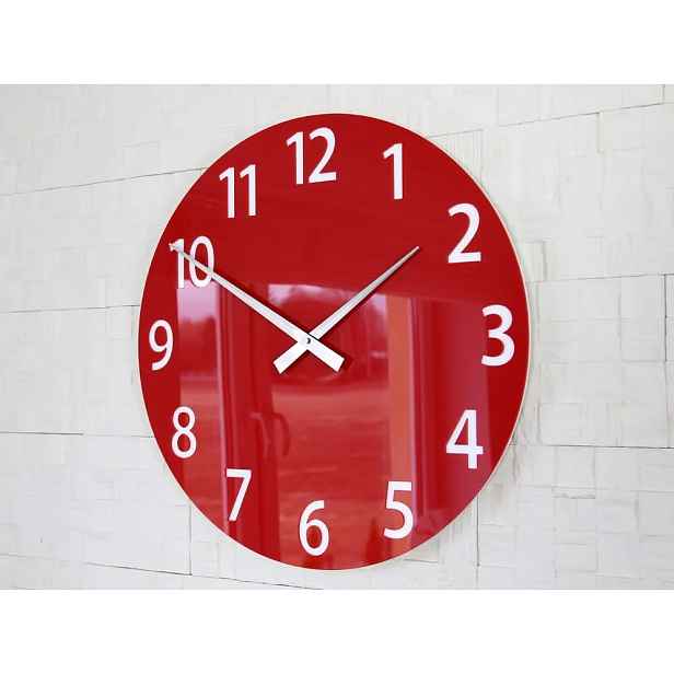 ModernClock Nástěnné hodiny Amadeus červené
