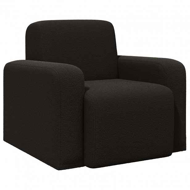 vidaXL křeslo Černá Bouclé