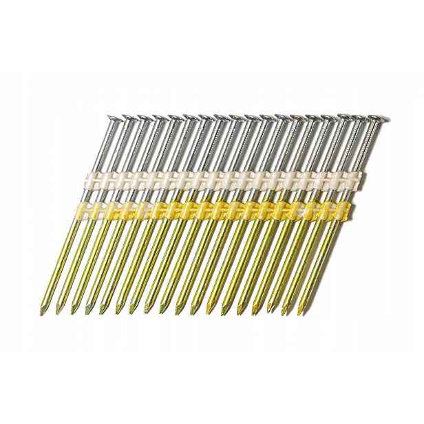 Stavební hřebíky spojované plastem 21° 4.6/160 mm Bksch Bostitch 660ks