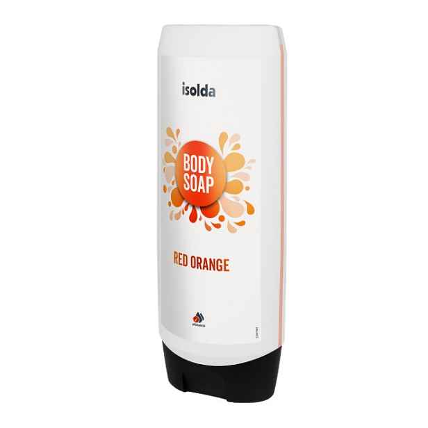 ISOLDA Red orange body soap 550ml Click & Go