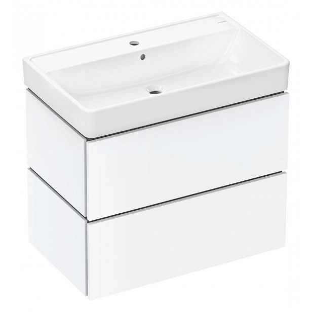 Hansgrohe Xilesa E - Skříňka s umyvadlem, 78x73x48 cm, 2 zásuvky, matná bílá 54397700