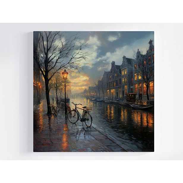 Obraz Na Plátně Canvas Architektura Město Amsterdam Holandsko Pohled 50x50