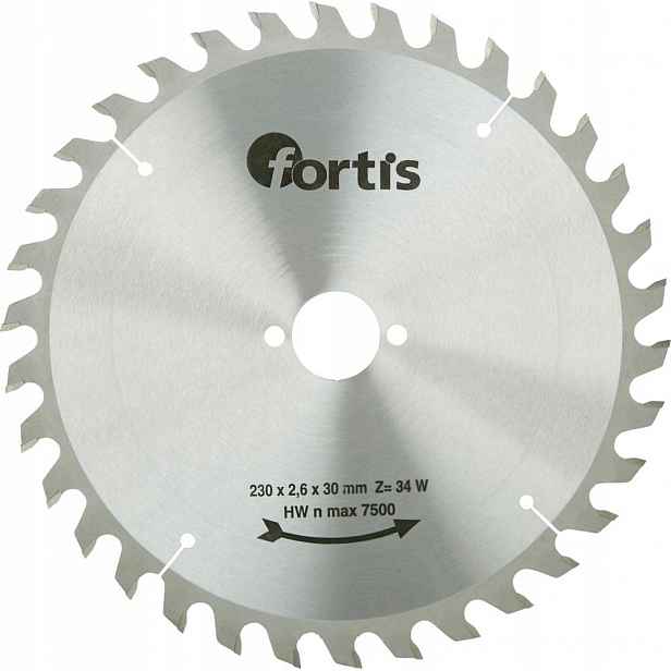 Pilový kotouč Hw Hw 230x2,6 x30 mm 34 zubů W Fortis