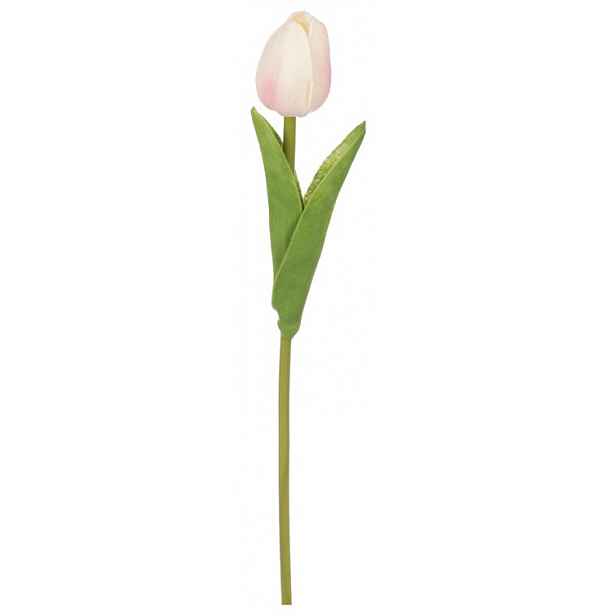 Umělá květina Tulipán 34 cm, krémová