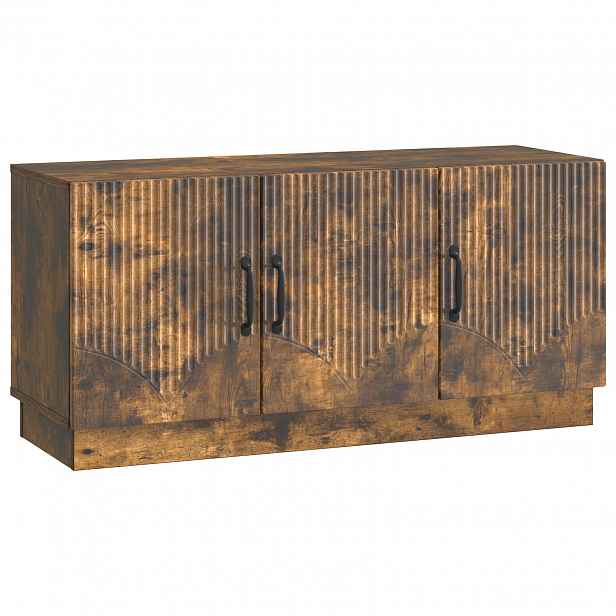 vidaXL Televizní skříň Kouřový dub 99 x 34,5 x 47 cm Kompozitní dřevo