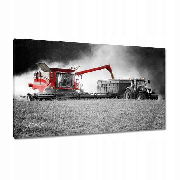 Obrazy 120x70 Červený kombajn Žněva