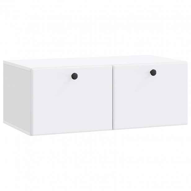 vidaXL Nástěnná TV skříň 78,5 x 41 x 30 cm Bílá Kompozitní dřevo