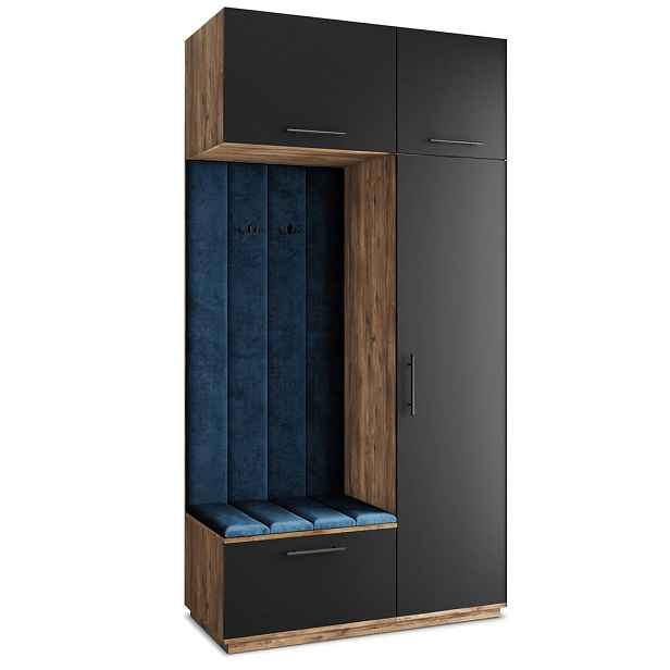 MASSENO MODERNÍ PŘEDSÍŇOVÁ SESTAVA REMA, 120/240/60 cm, dub Lefkas