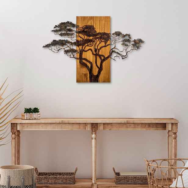 Dekorativní dřevěný doplněk na zeď Acacia Tree - 387-A