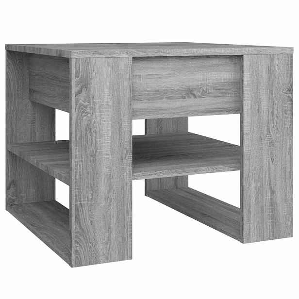 vidaXL Konferenční stolek šedý sonoma 55,5x55x45 cm kompozitní dřevo
