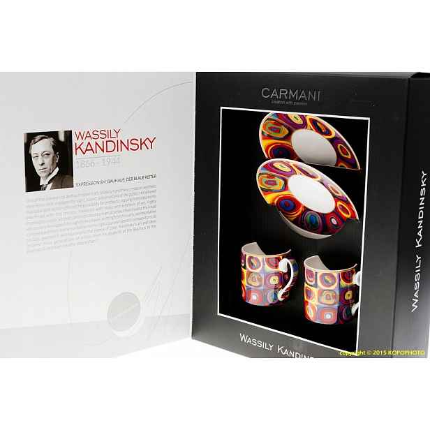 Carmani 2 Šálky Na Espresso Mocca Kandinsky