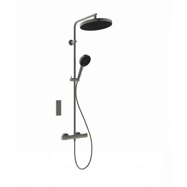 Ideal Standard Ceratherm T125+ - Sprchový set s termostatem, průměr 30 cm, 3 proudy, magnetic grey A7689A5