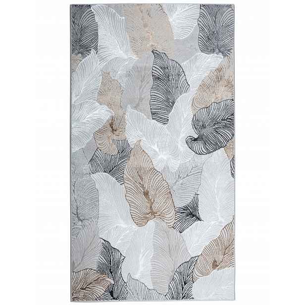 Koberec Módní Koberec Běhoun Moderní Boho Listy Retro Předsíň 80x150 cm