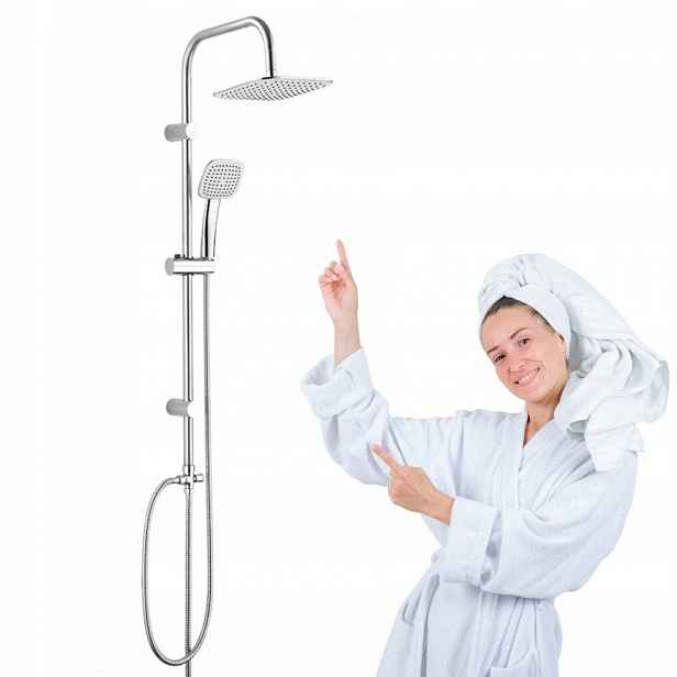 Sprchový set sprchová dešťová sprcha Kuchinox Ondo čtverec chrom