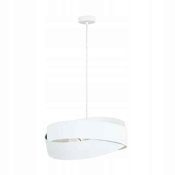 Závěsná lampa bílá kovová, kulatá, 50 cm nad stůl, moderní Zuma Line