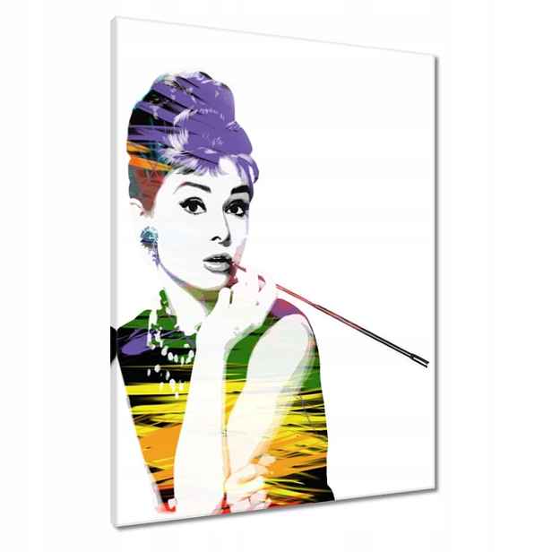 Obrazy 60x80 Audrey Hepburn Cigaretka