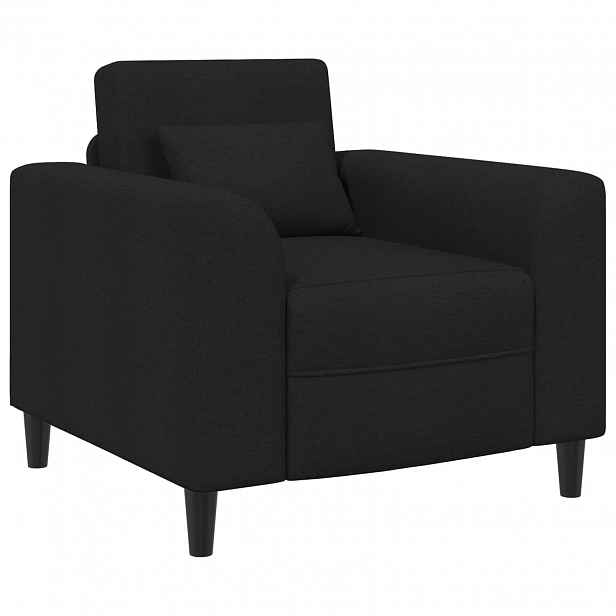vidaXL křeslo Černá Textil