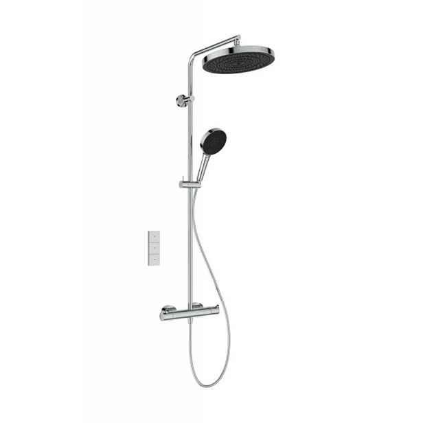Ideal Standard Ceratherm T125+ - Sprchový set s termostatem, průměr 30 cm, 3 proudy, chrom A7689AA