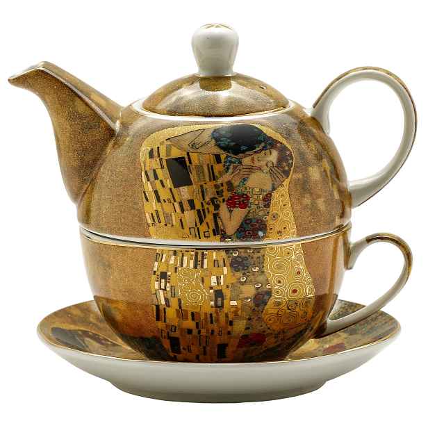 Tea for One – Sada šálek 200 Ml s konvičkou 400 ml – Klimt podšálek