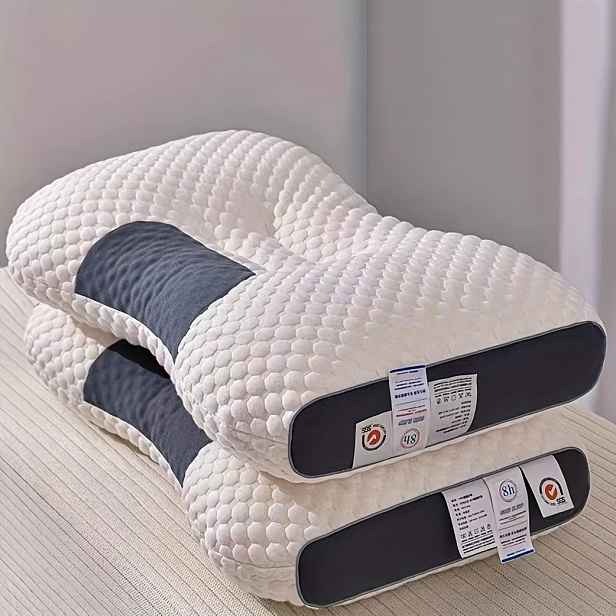 TEMU Úzký multifunkční polštář na krk s vysoce kvalitním ergonomickým jádrem, tenký lehký pohovku, postel, obývací pokoj, ložnici, ideální jako boční