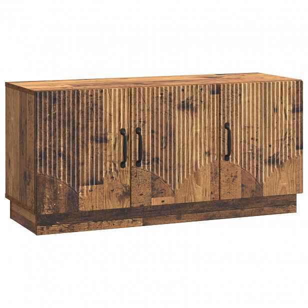 vidaXL Televizní skříň Staré dřevo 99 x 34,5 x 47 cm Kompozitní dřevo