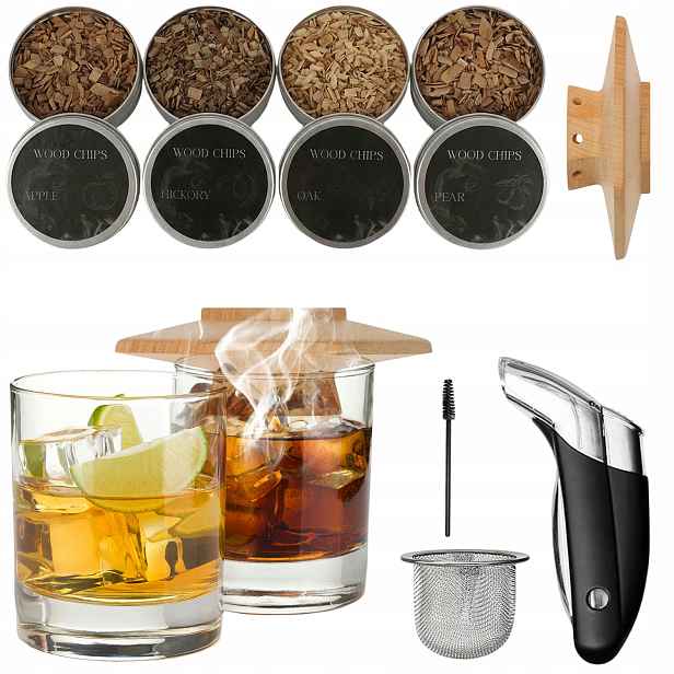 Sada Na Uzení Whisky Smoker Gadget Dárek Pro Přítele Muže