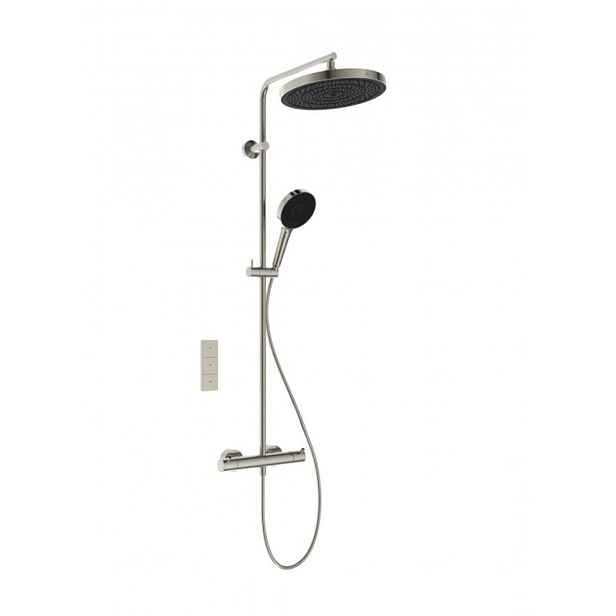 Ideal Standard Ceratherm T125+ - Sprchový set s termostatem, průměr 30 cm, 3 proudy, Silver Storm A7689GN