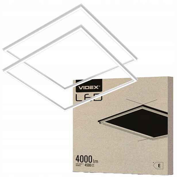 2x Led panel Stropní Svítidlo Podomítkový čtvercový 60x60 40W 4500lm 4000K Nebliká
