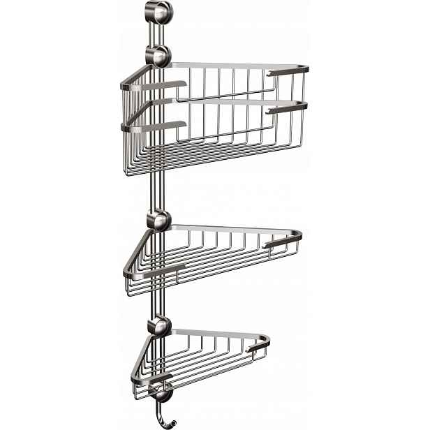 Trojitý rohový sprchový košík 042/CC (Chrom)