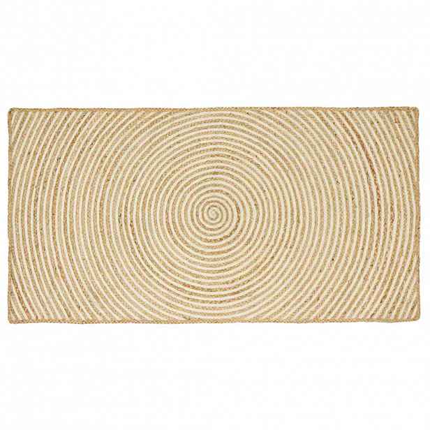 vidaXL Koberec do oblasti Bílá 80 x 150 cm juta
