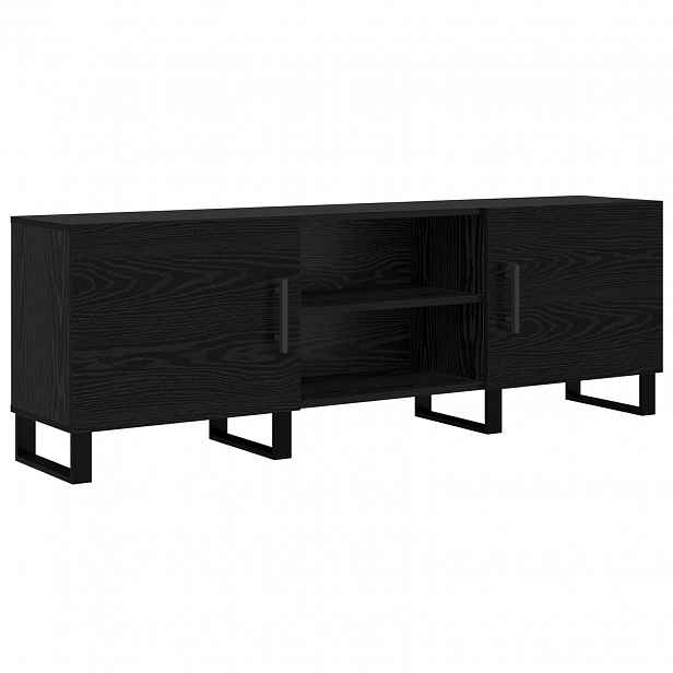 vidaXL Televizní skříň 150 x 30 x 50 cm Černý dub Kompozitní dřevo