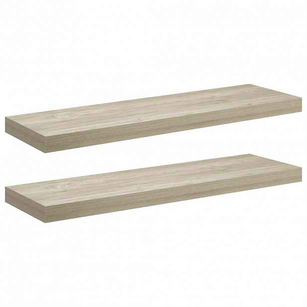 vidaXL Plovoucí nástěnné police 2 ks dub 80 x 23,5 x 3,8 cm MDF