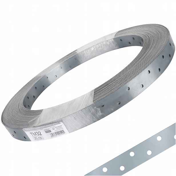 Montážní perforovaná páska 25 x 1,5 mm x 25 m 1 ks ocelová TM32