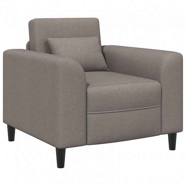 vidaXL křeslo Taupe Textil
