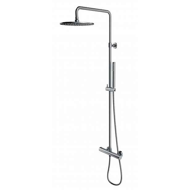 OMNIRES Y - Sprchový set s termostatem, průměr 25 cm, kartáčovaný nikl Y1244SUNI