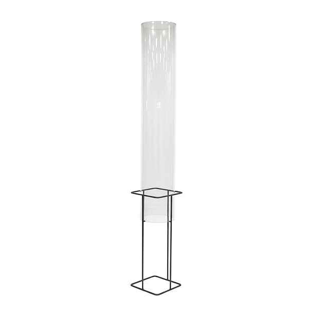 Relaxdays TUBUS Transparentní šedá 150 cm