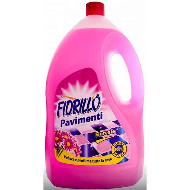 Fiorillo Pavimenti čistící prostředek na podlahy s květinovou vůní růžový 4 L