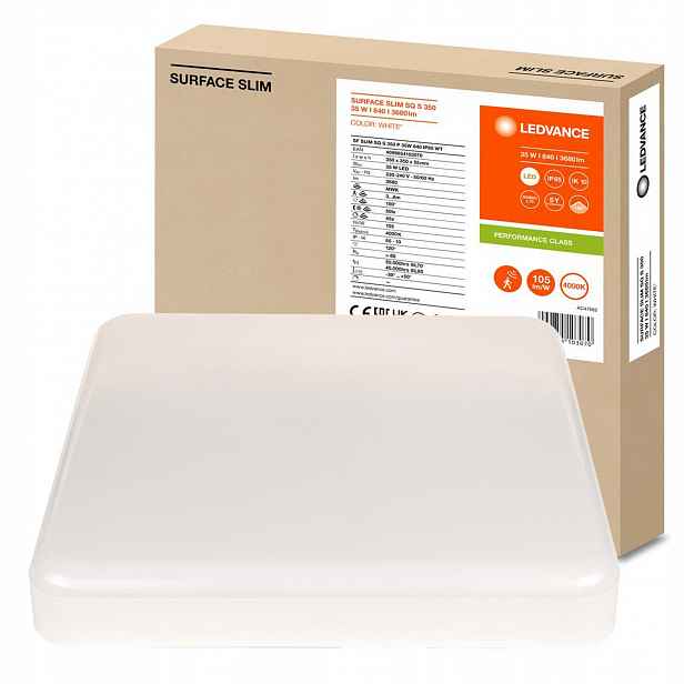 Led panel Stropní svítidlo 35W 3680lm 4000K Snímač pohybu soumraku 35x35 cm