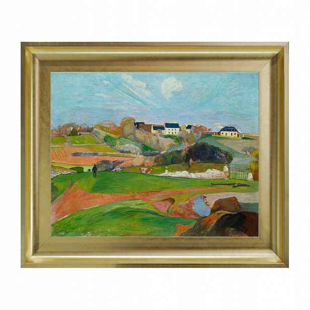 Paul Gauguin Krajina v Le Pouldu zlatá