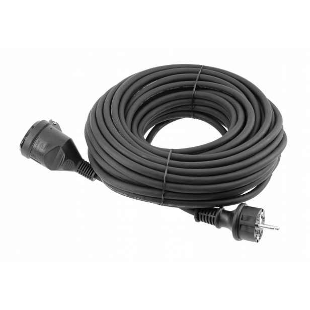 Prodlužovací Kabel stavební zahradní 20m 3x1,5 černý