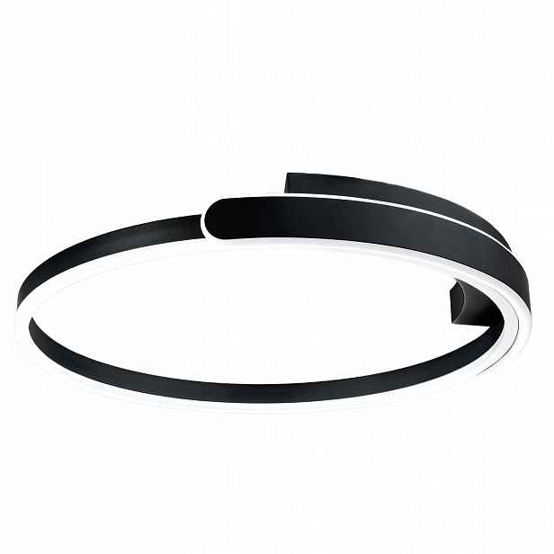 stropní svítidlo Led Stropní Svítidlo Černé Kulaté Kolo Stylové Moderní Toolight