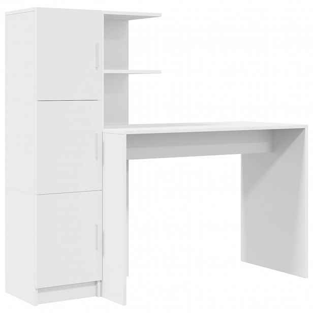 vidaXL Stůl Bílá 133.5 x 50 x 124 cm 2 ks