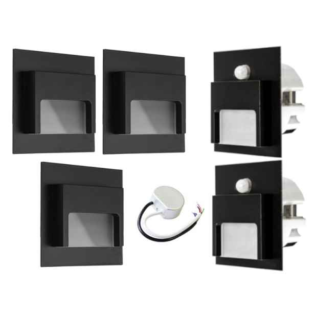 Sada schodišťových svítidel Halogen Led 5x senzory