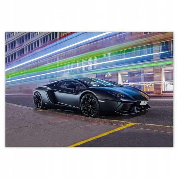 Fototapety 152x104 Rychlé auto bliká v noci
