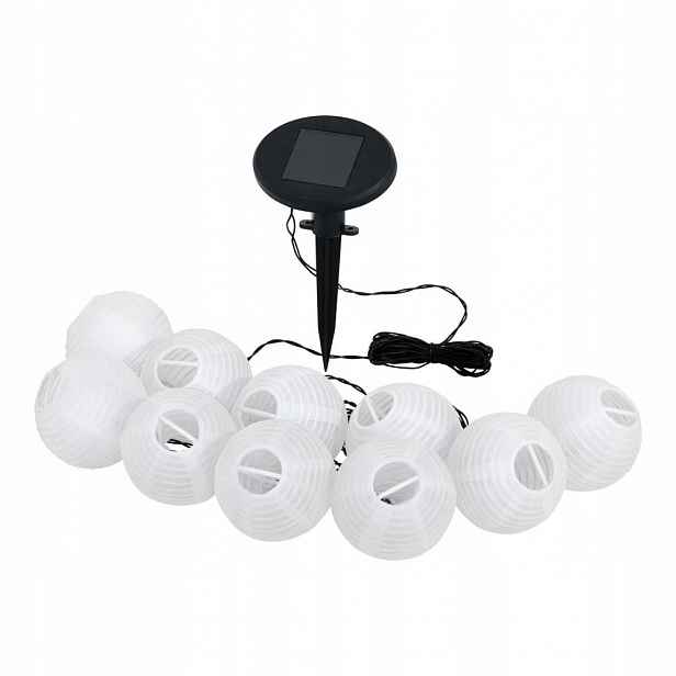 Solární Led zahradní girlanda 10x0,06W Solar 48497 Eglo